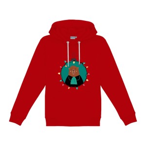 Bluza kangurka ze świątecznym Misiem