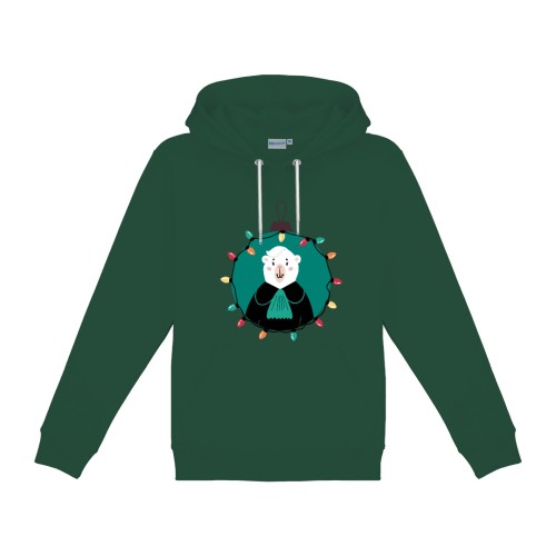Bluza kangurka ze świąteczną Misią