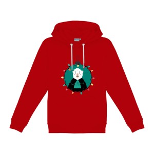 Bluza kangurka ze świąteczną Misią
